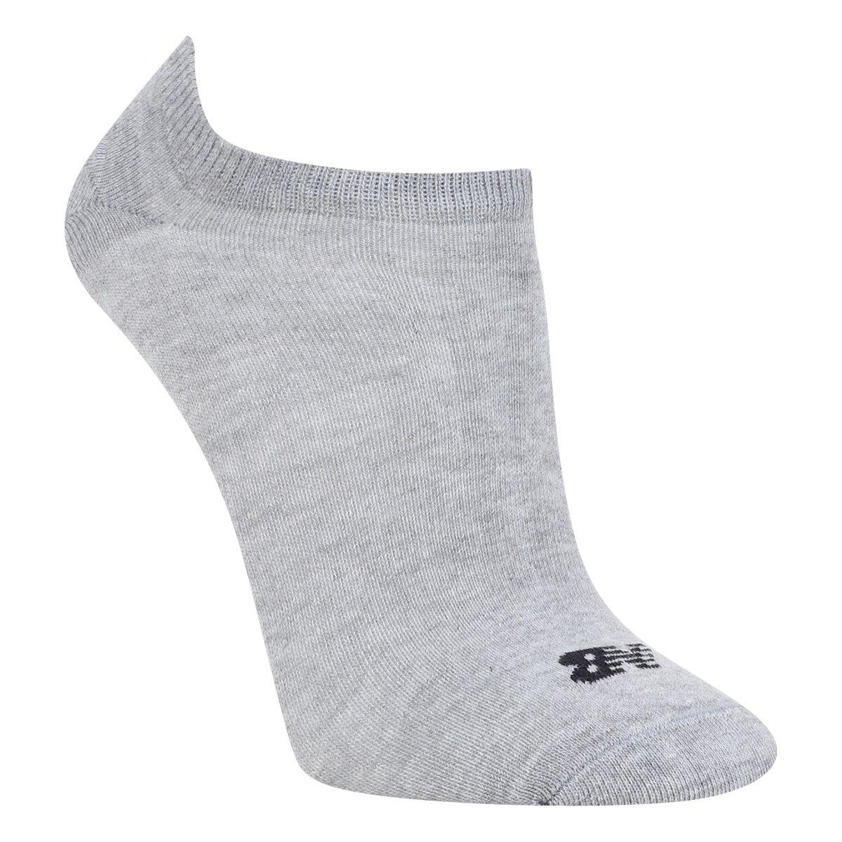 Kit Meia New Balance Invisível Logo c/ 3 Pares - 2