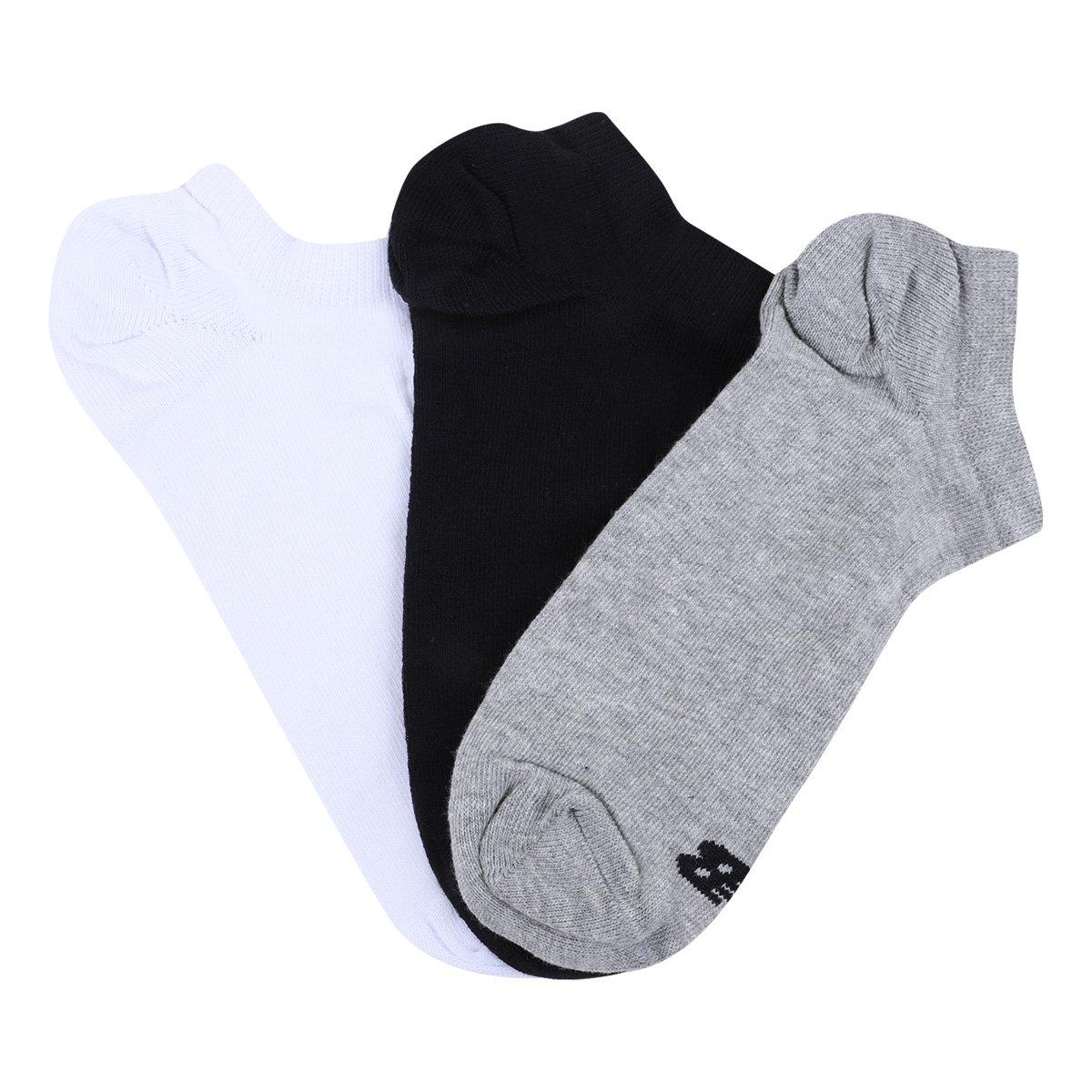 Kit Meia New Balance Invisível Logo c/ 3 Pares - 5