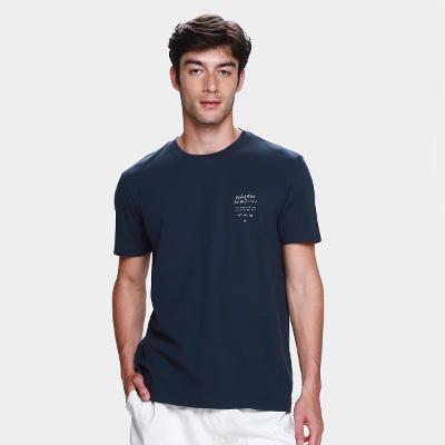 Camiseta Slim Osklen Vintage Surf Handwriting Masculina