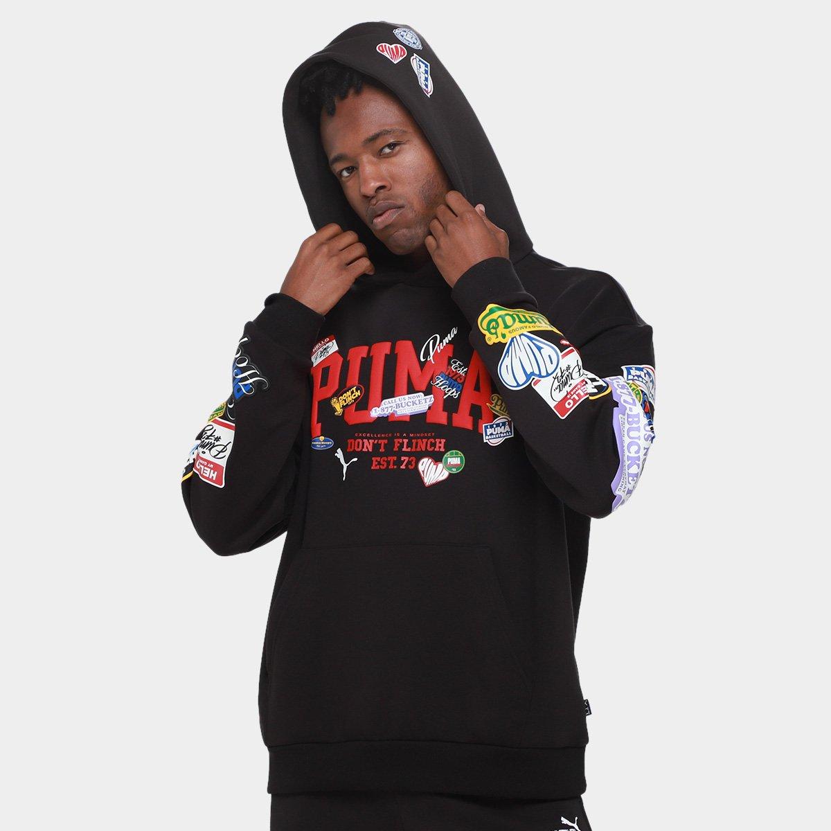 Moletom Puma Hooperhotline Pullover Masculino - 1