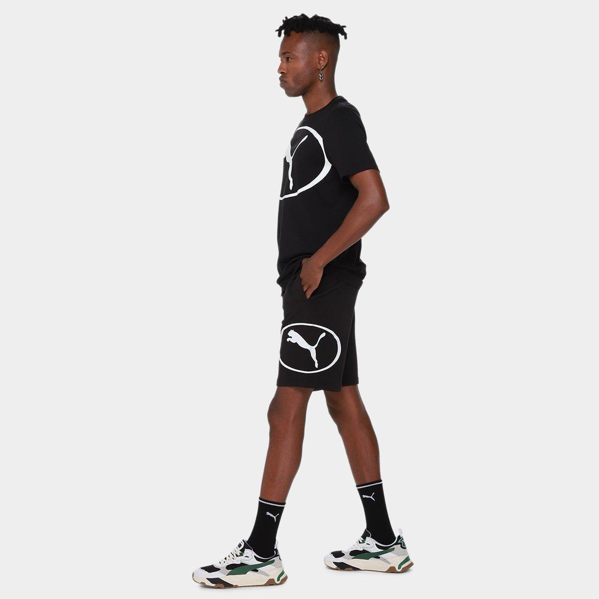 Bermuda Puma Sport Graphic Masculina - 4