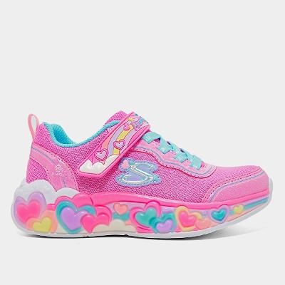 Tênis Infantil Skechers S Lights-Eternal Heart Lights Menina