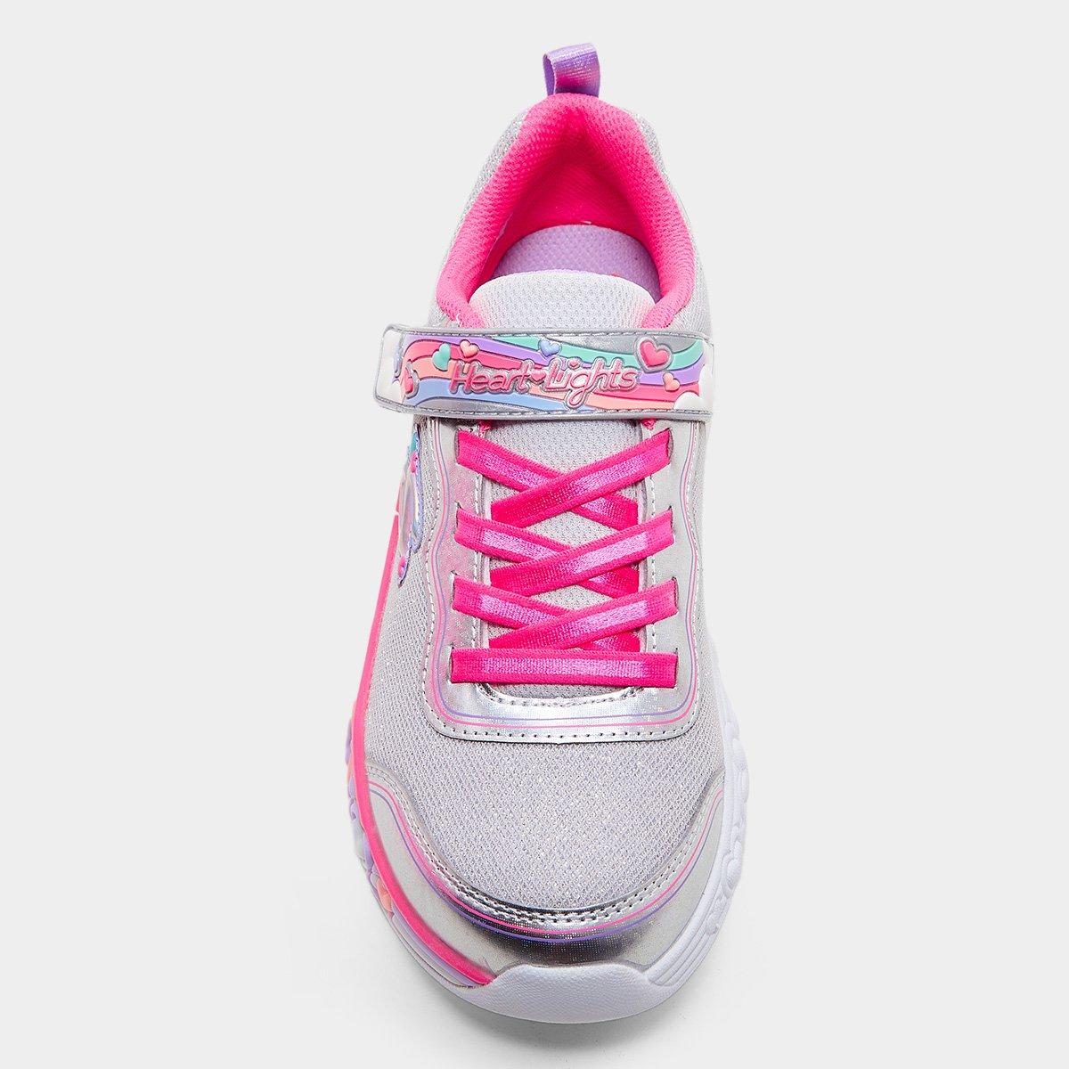 Tênis Infantil Skechers S Lights-Eternal Heart Lights Menina - 5