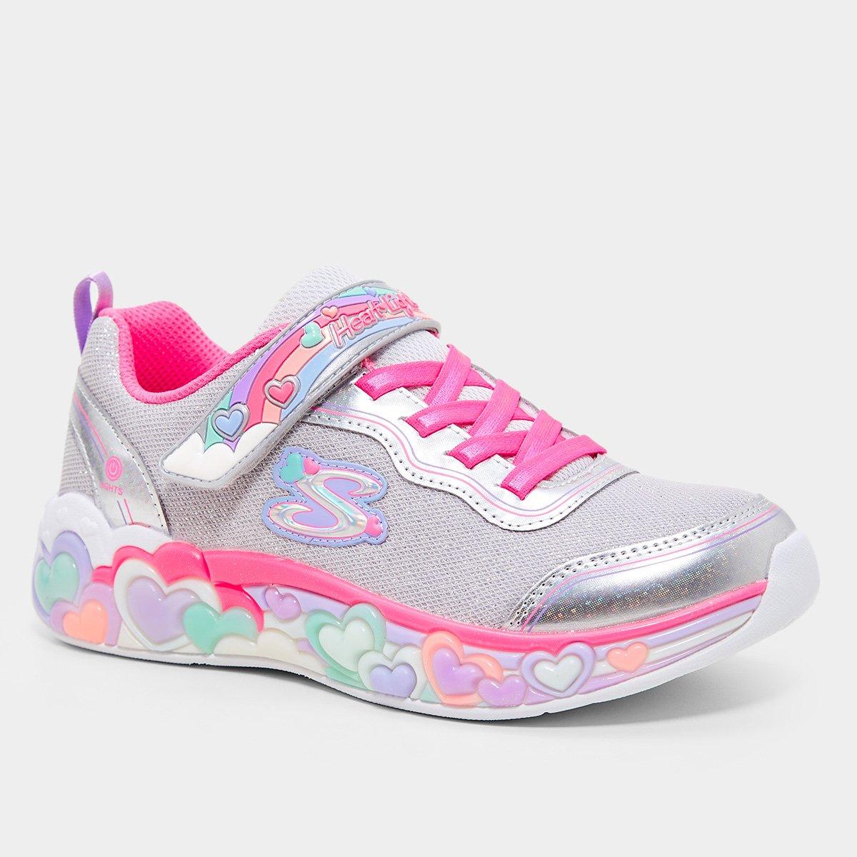 Tênis Infantil Skechers S Lights-Eternal Heart Lights Menina - 3