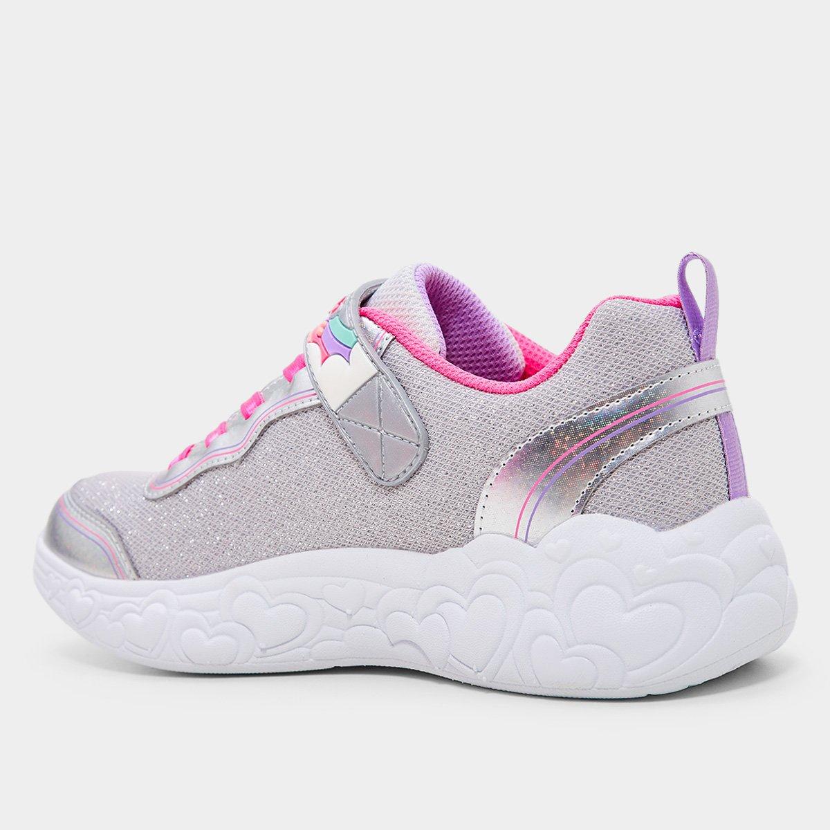 Tênis Infantil Skechers S Lights-Eternal Heart Lights Menina - 4