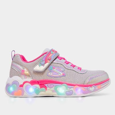 Tênis Infantil Skechers S Lights-Eternal Heart Lights Menina