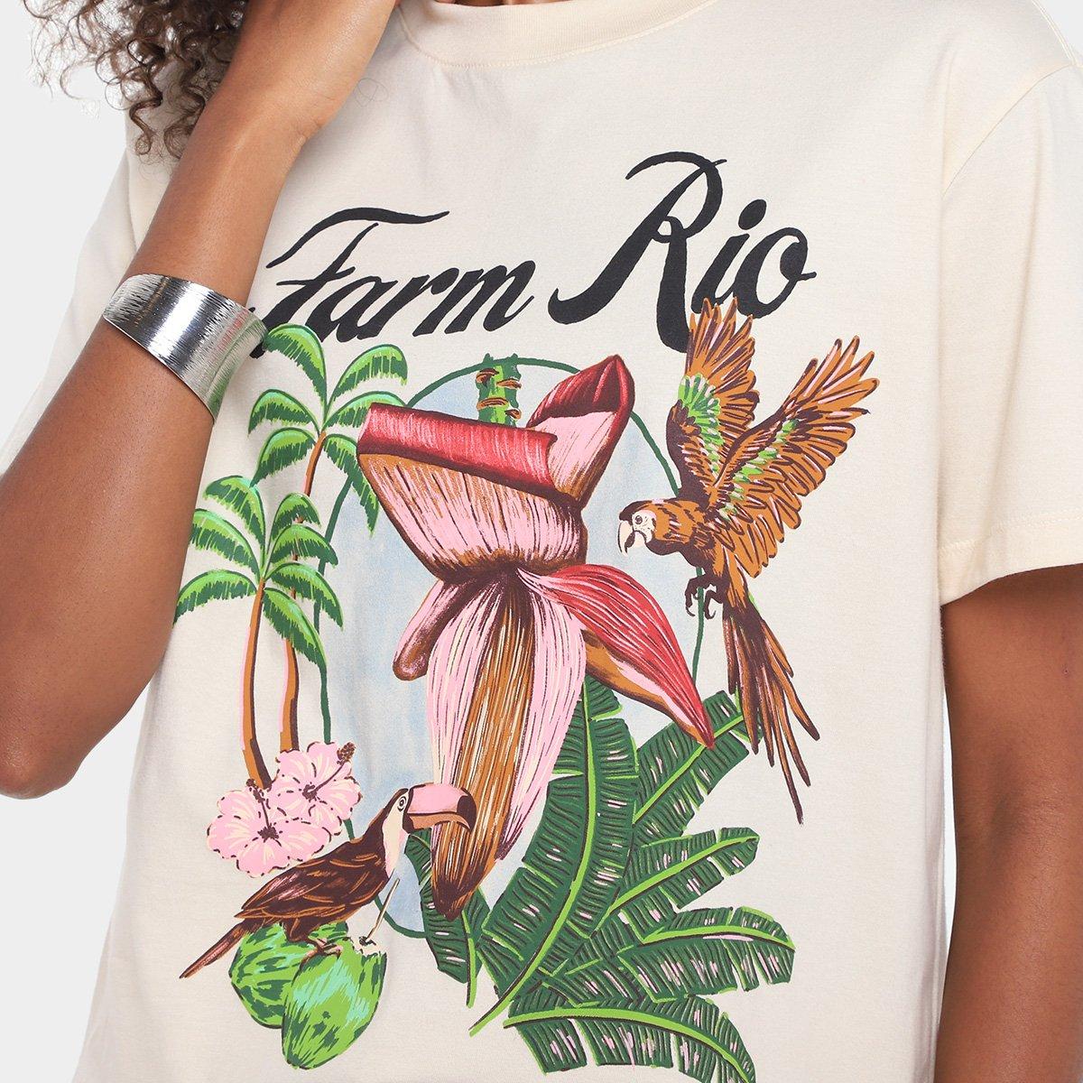 Camiseta Farm Media Mangara Farm Rio Feminina - 3