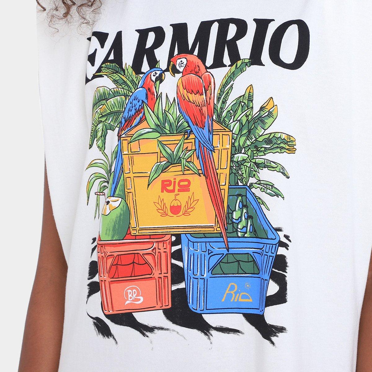 Vestido Farm Curto Engradados Farm Rio - 3