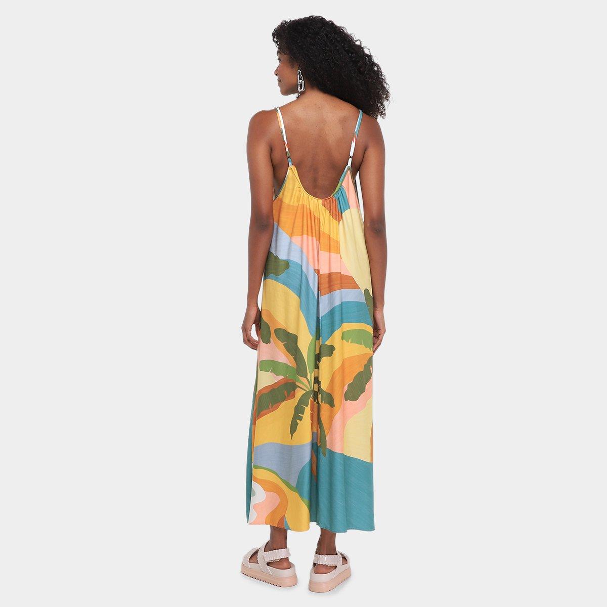 Vestido Farm Longo Paisagem Carioca - 2