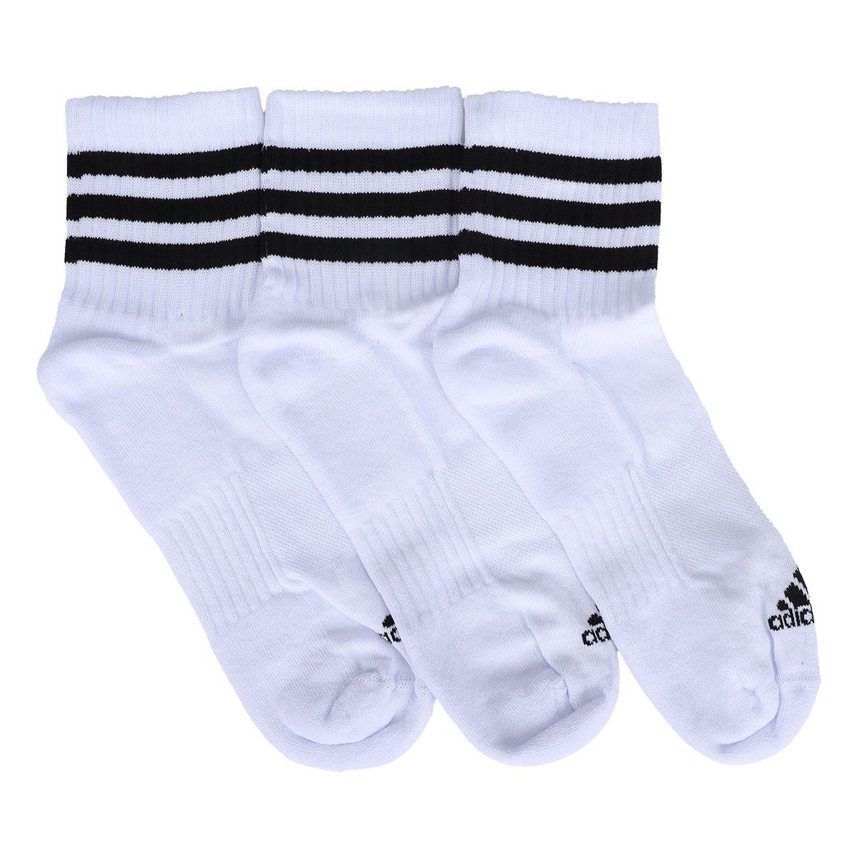Kit Meia Adidas Cano Médio C/3 Pares - 2