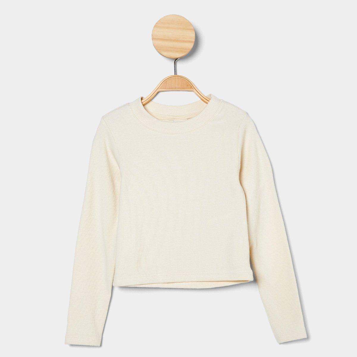 Blusa Infantil Manga Longa Hering Casual Menina - 1