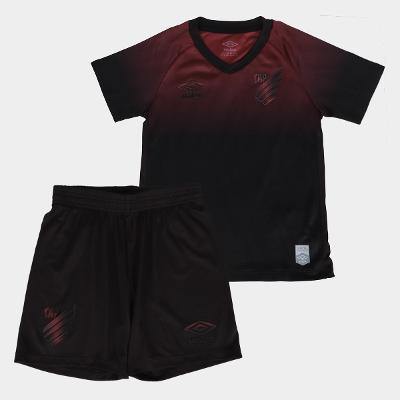 Kit Camisa Infantil Athlético Paranaense III 25/26 s/n Torcedor Umbro