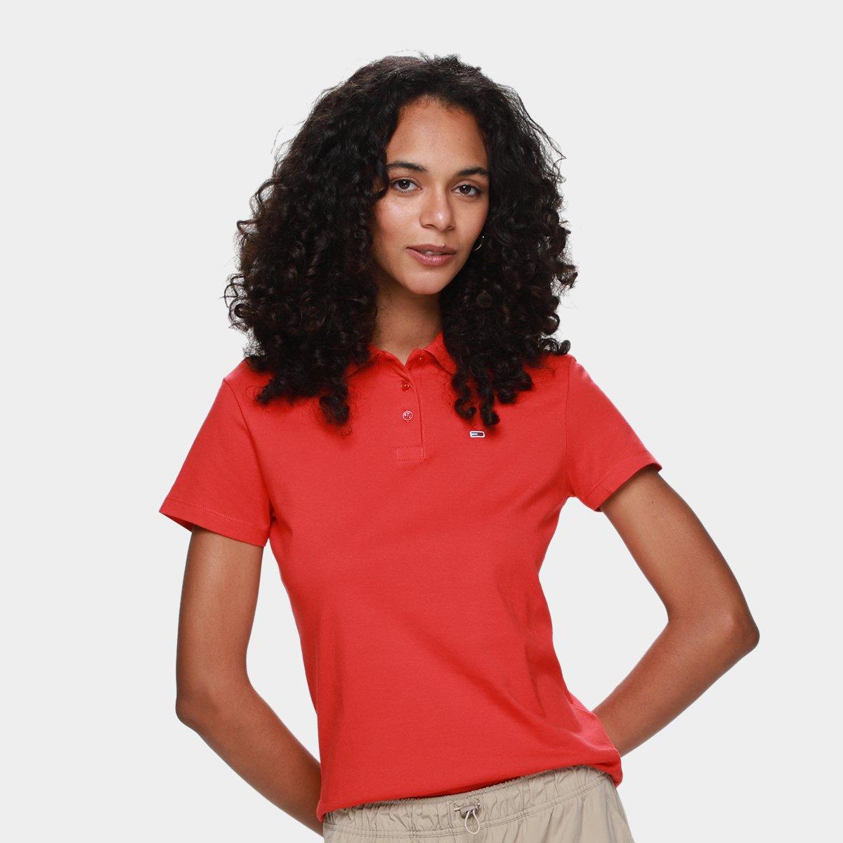 Camisa Polo Tommy Jeans Slim Essential Feminina - 1