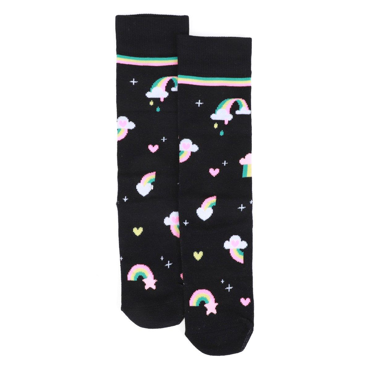 Meia Infantil Puket 3/4 Estampada Menina - 2