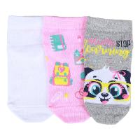 Meia Infantil Puket Tripack Micro Menina - 1