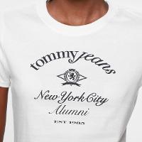 Camiseta Tommy Jeans Crest NYC Ringer Feminina - 3