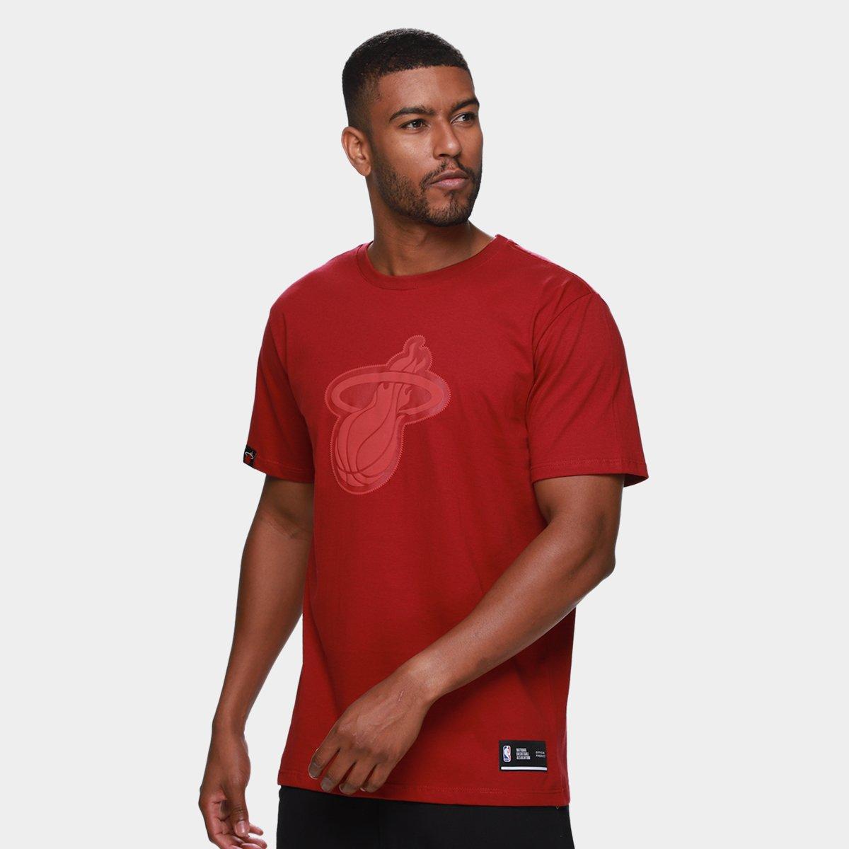 Camiseta NBA Miami Heat Shield Masculina - 1