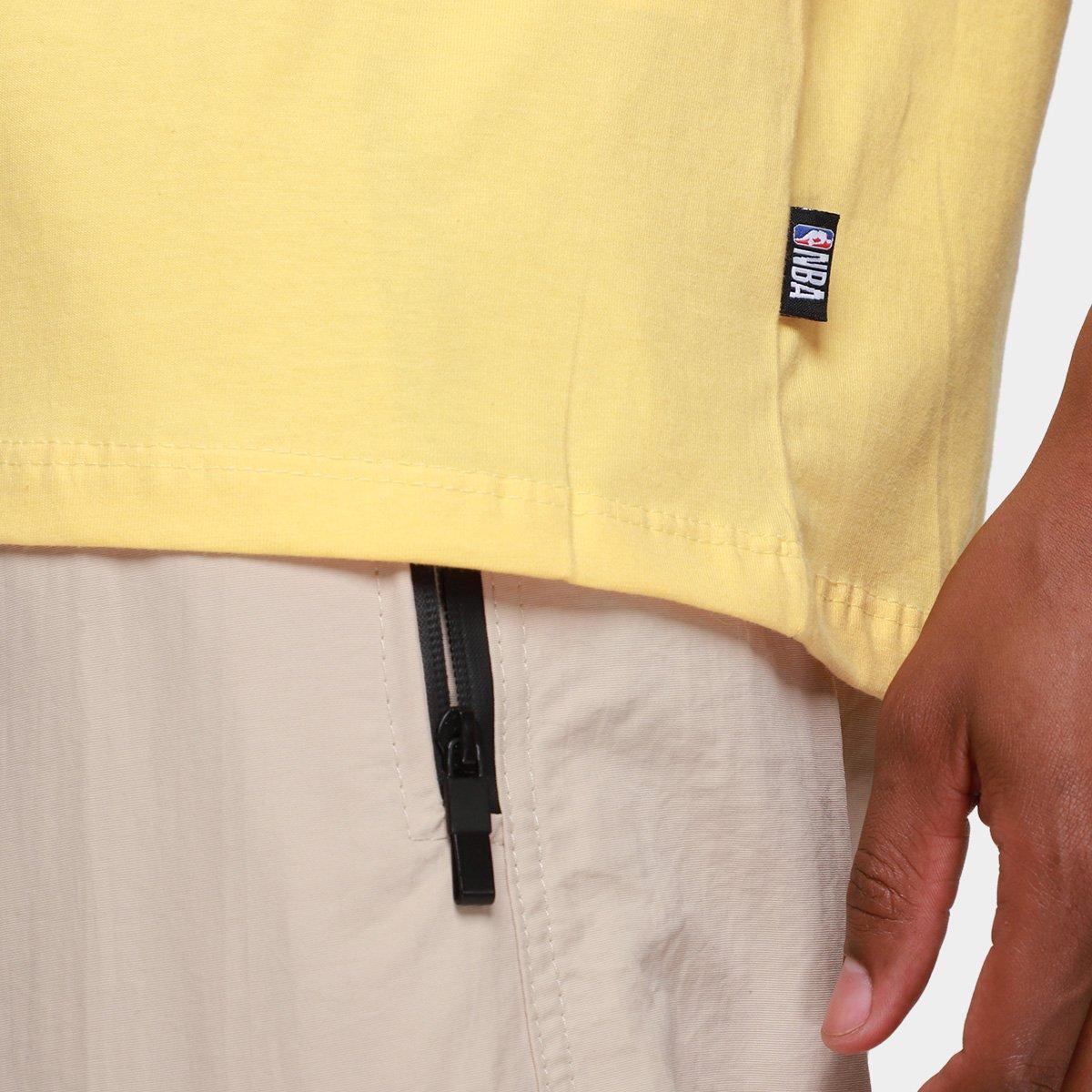 Camiseta NBA Los Angeles Lakers Faux Emboss Masculina - 5