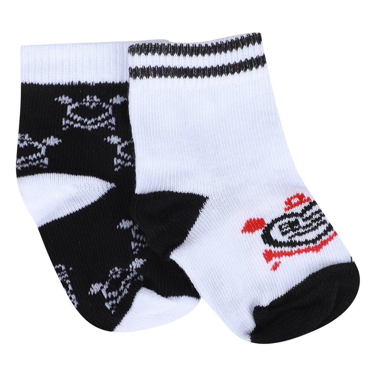 Kit Meia Corinthians Infantil Rikam C/ 2 Pares - 1