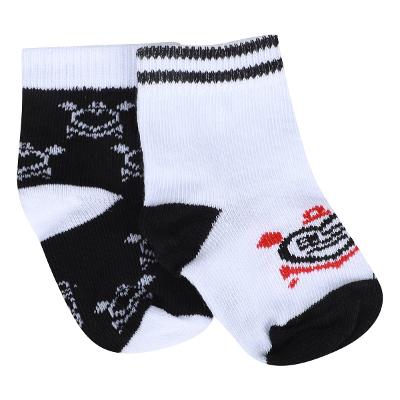 Kit Meia Corinthians Infantil Rikam C/ 2 Pares