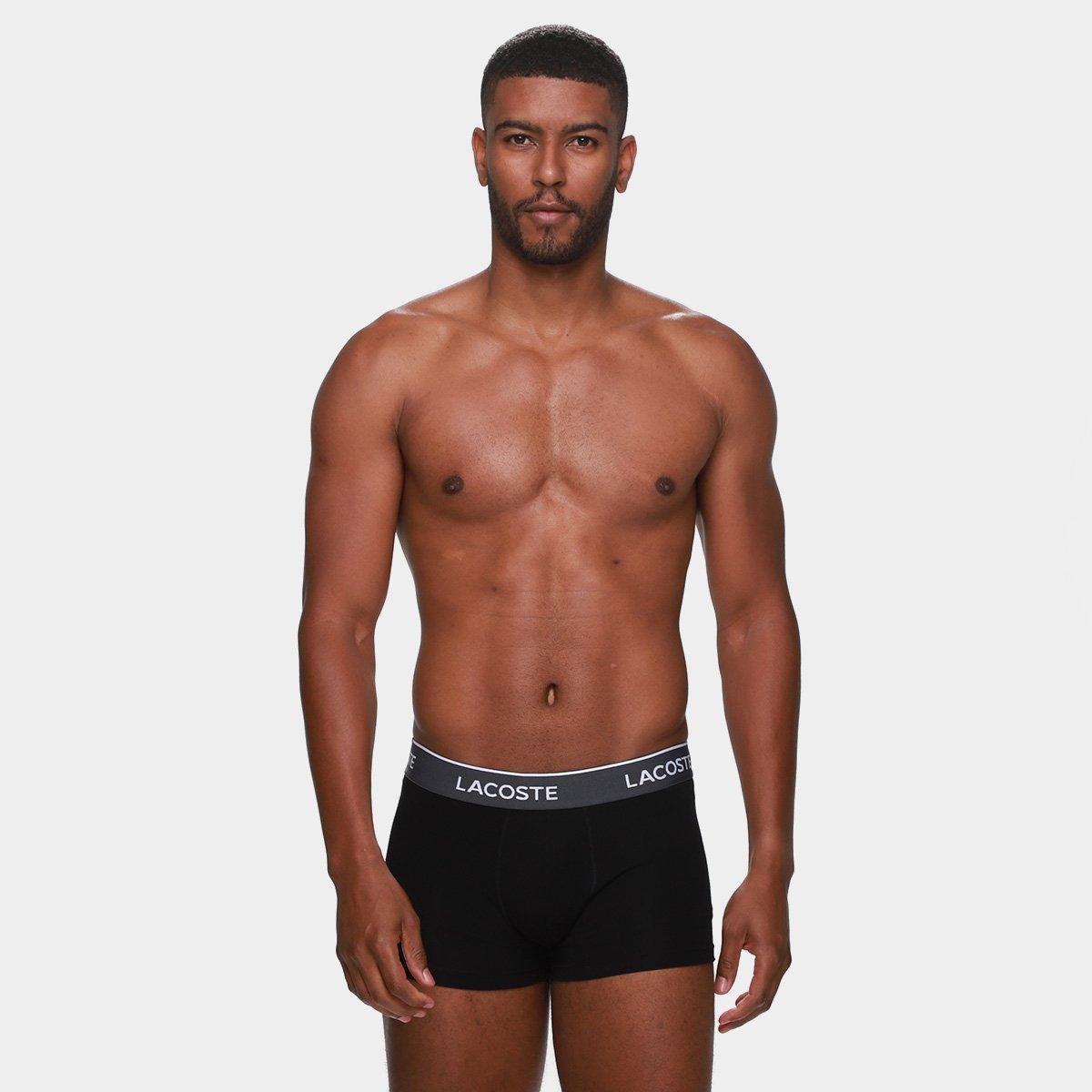 Kit Cueca Boxer Lacoste Masculina - 3 Peças - 4