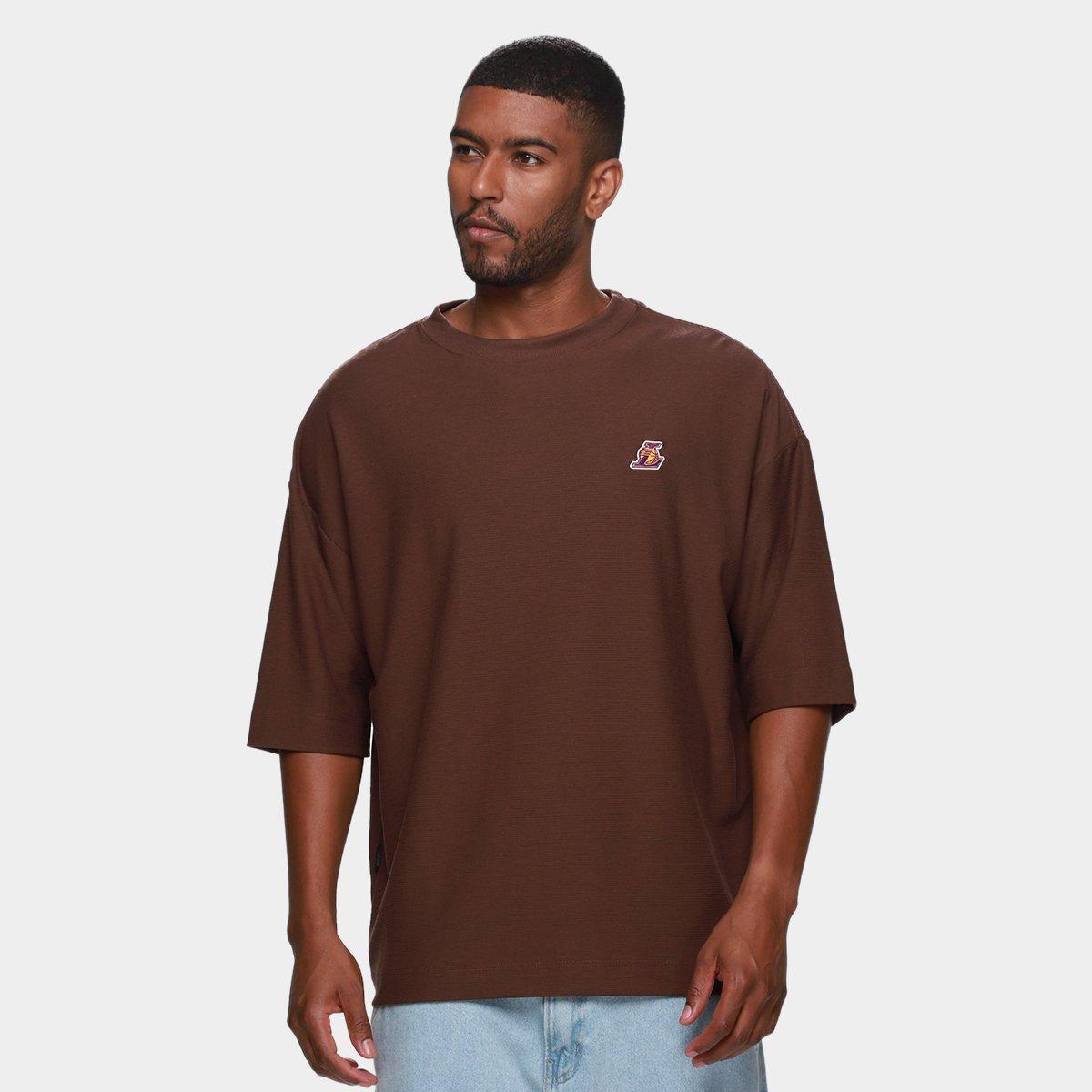 Camiseta NBA Los Angeles Lakers Mini Embroid Masculina - 1