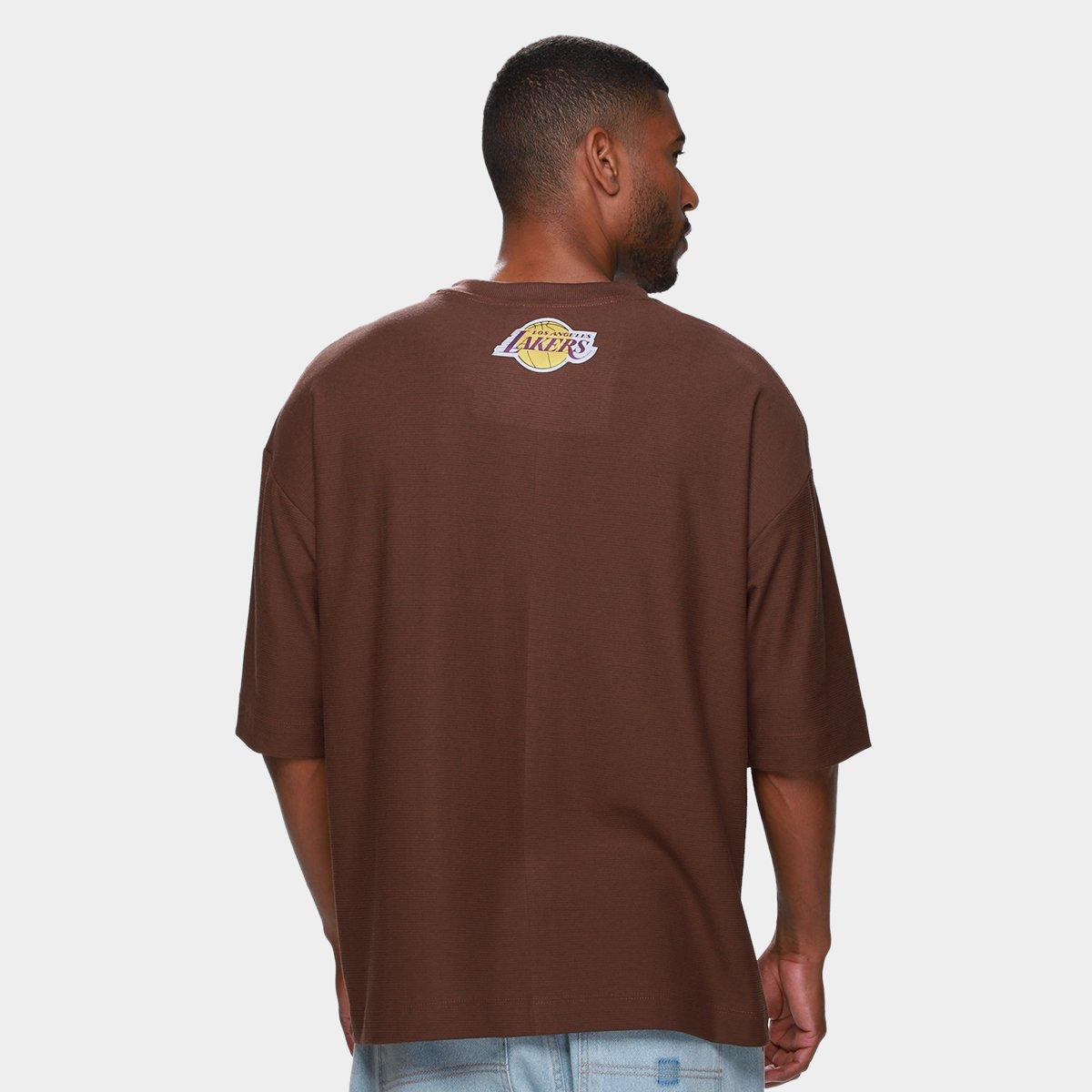 Camiseta NBA Los Angeles Lakers Mini Embroid Masculina - 2