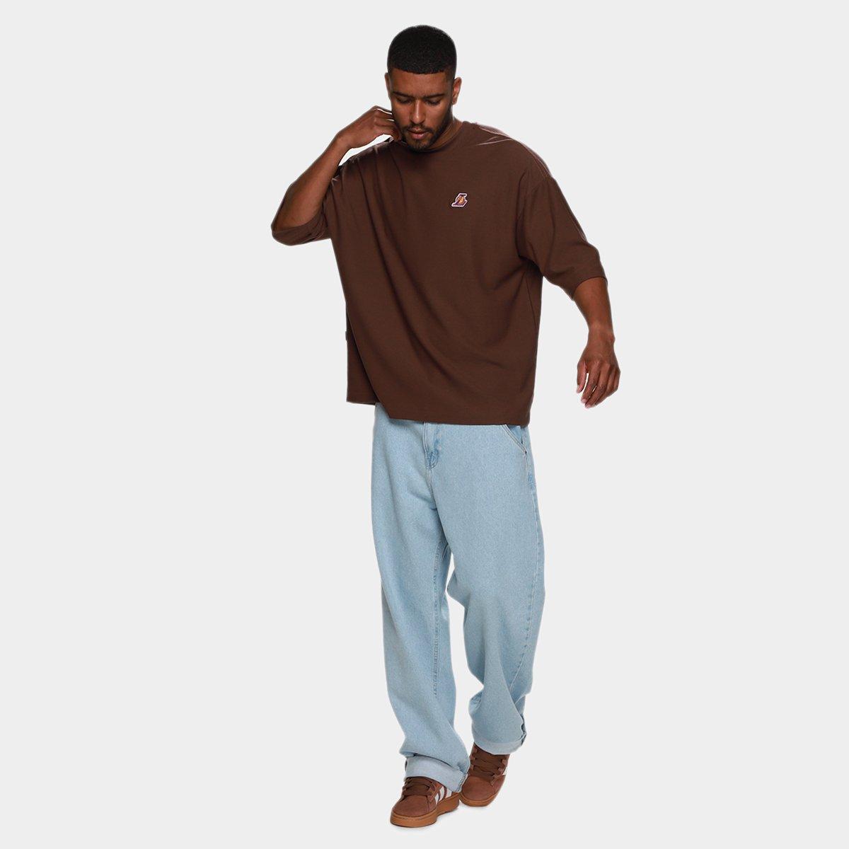 Camiseta NBA Los Angeles Lakers Mini Embroid Masculina - 6