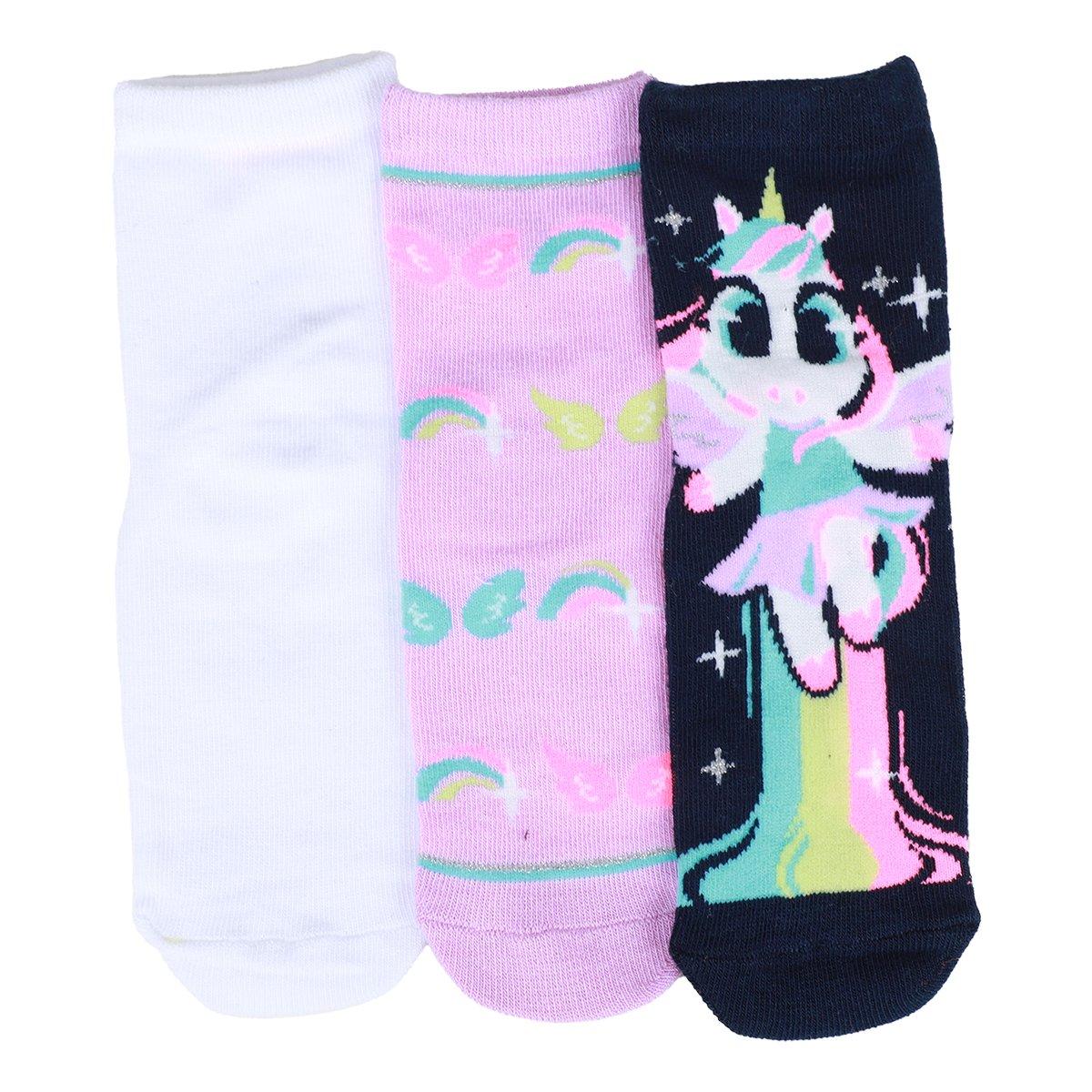 Meia Infantil Puket Soquete Menina - 5