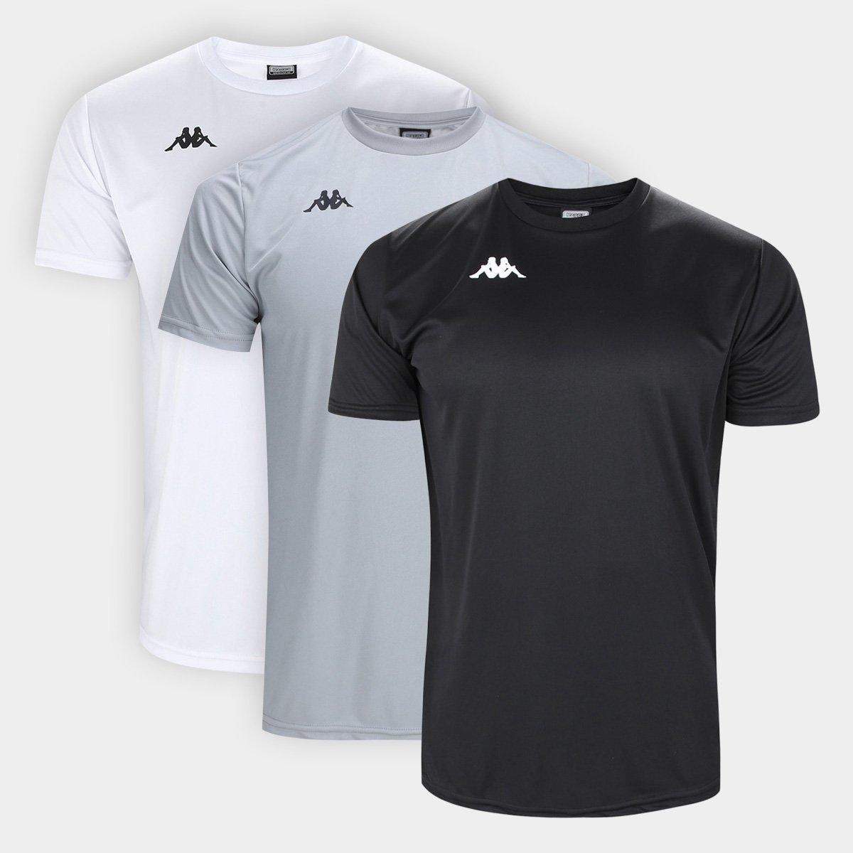 Kit Camisa Kappa Fardamento C/ 3 Masculina - 1