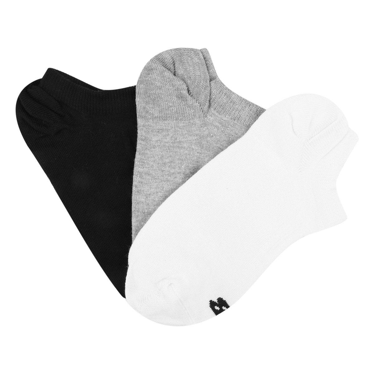 Kit Meia New Balance Invisível 3 Pares - 5