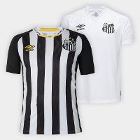 Kit Camisa Santos I 25/26 s/n Umbro + Camisa Santos II 25/26 Neymar N° 10 Torcedor Umbro Masculina - 1
