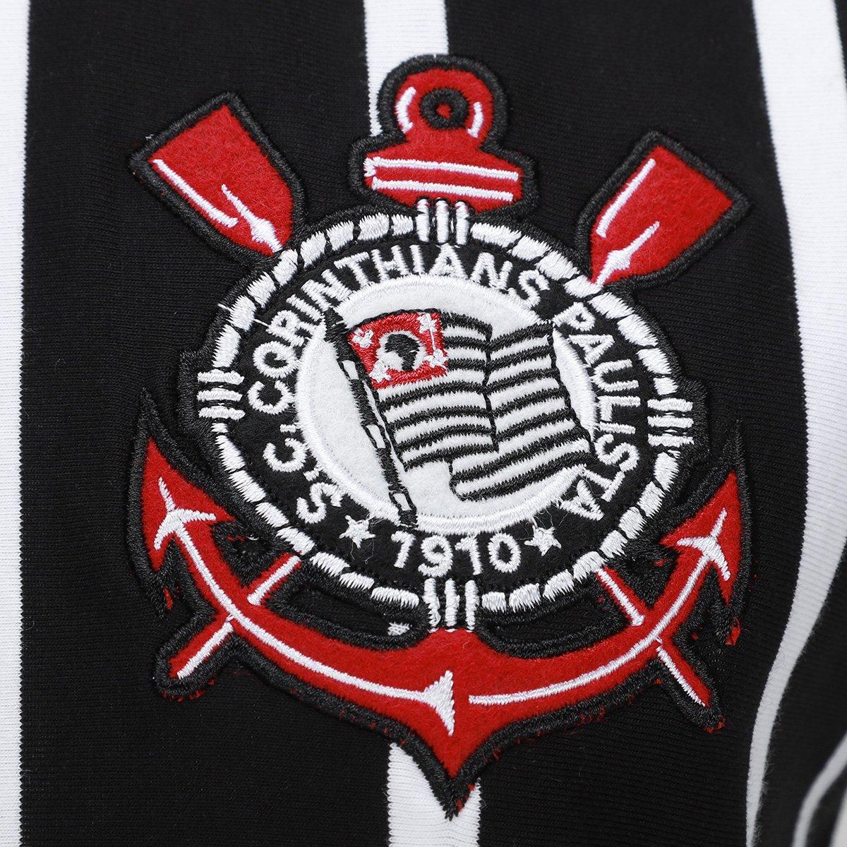 Camiseta Polo Corinthians Retrô Japão Feminina - 3