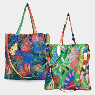 Kit Bolsa Farm Me Leva Alça Dupla - 2 Unidades