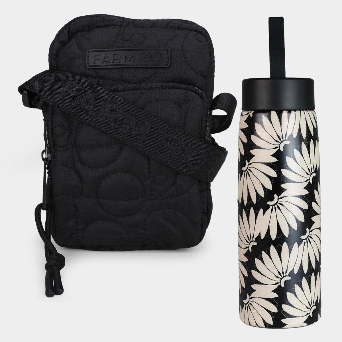 Kit Sholder Bag Farm Da Gema Puffer + Garrafa Térmica - 1