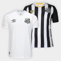 Kit Camisa Santos I 25/26 + Camisa Santos II 25/26 Neymar N° 10 Torcedor Umbro Masculina - 1