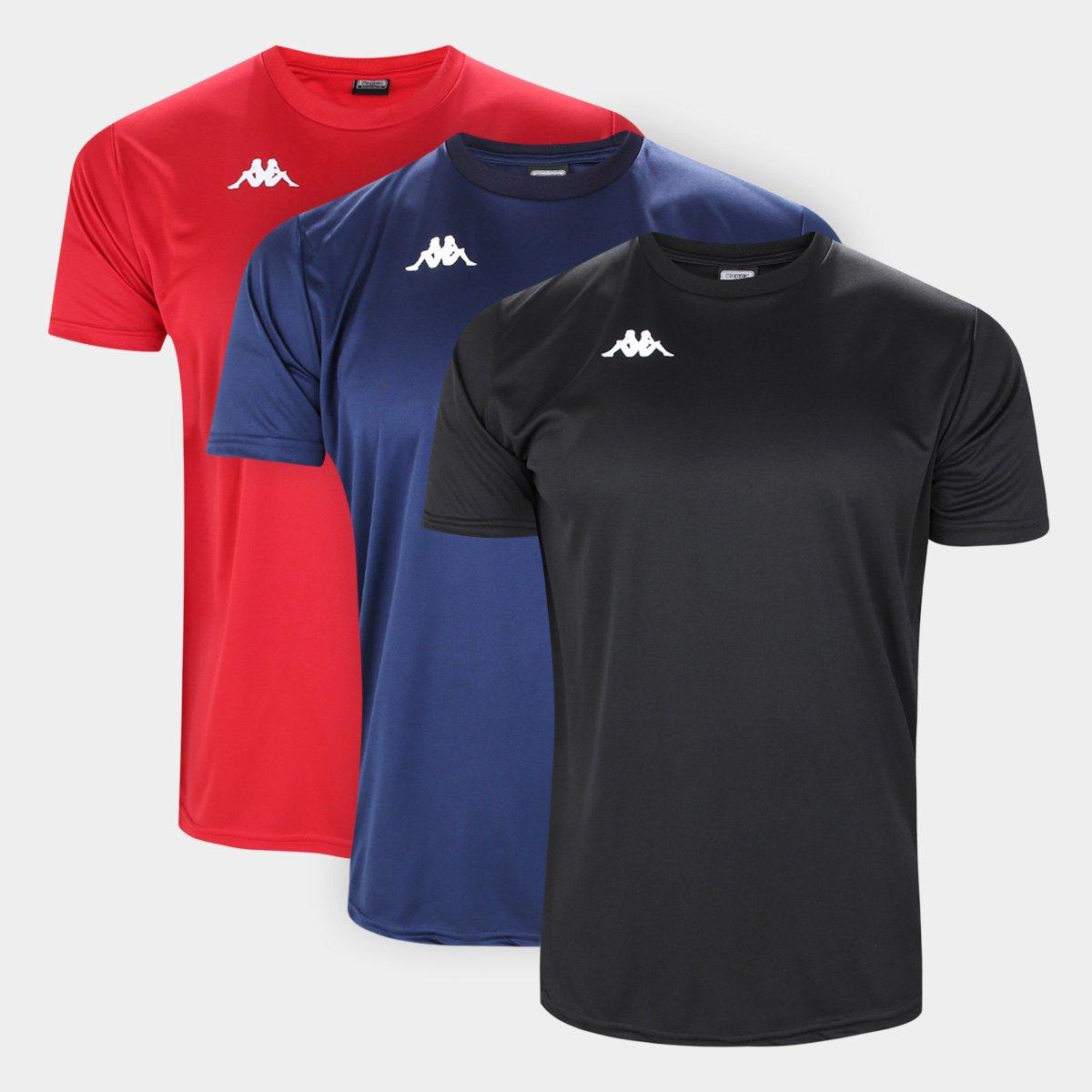 Kit Camisa Kappa Fardamento C/ 3 Masculina - 1