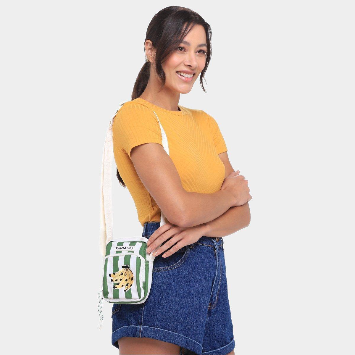 Kit Shoulder Bag Farm Da Gema Banana Tropical + Garrafa Térmica - 2