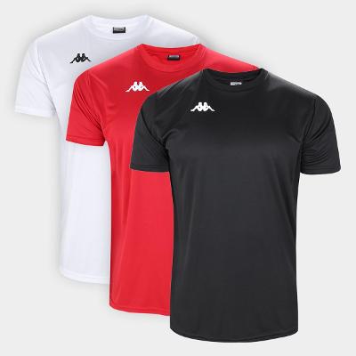 Kit Camisa Kappa Fardamento C/ 3 Masculina
