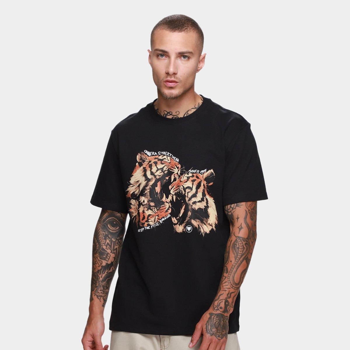 Camiseta Cavalera Comfort Tiger Masculina - 1