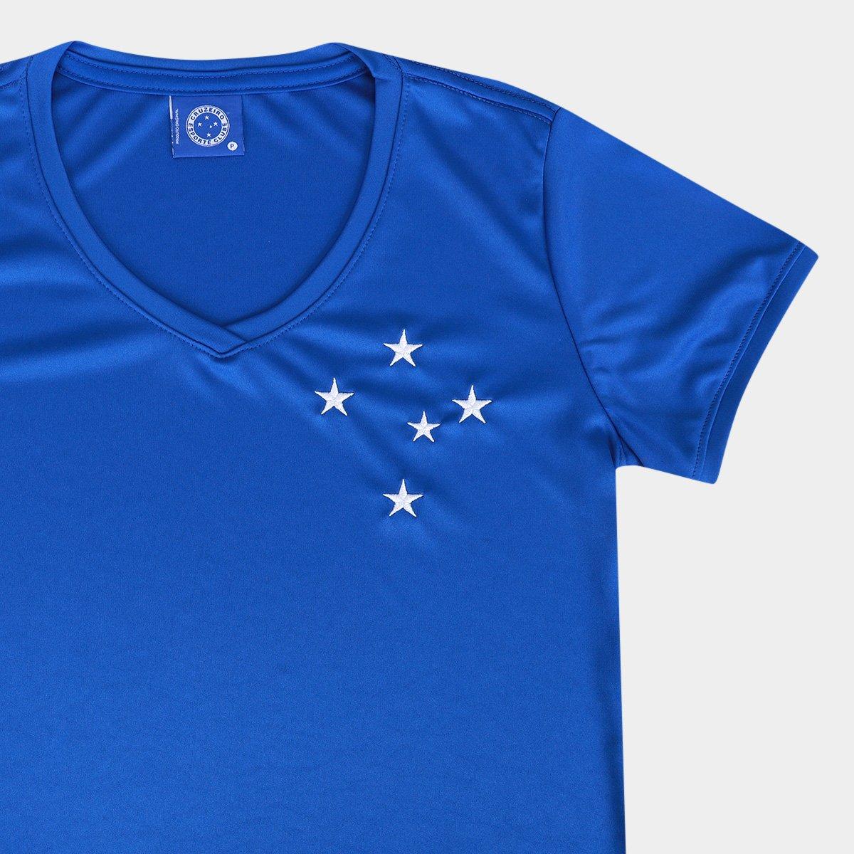 Camiseta Baby Look Cruzeiro Feminina - 5