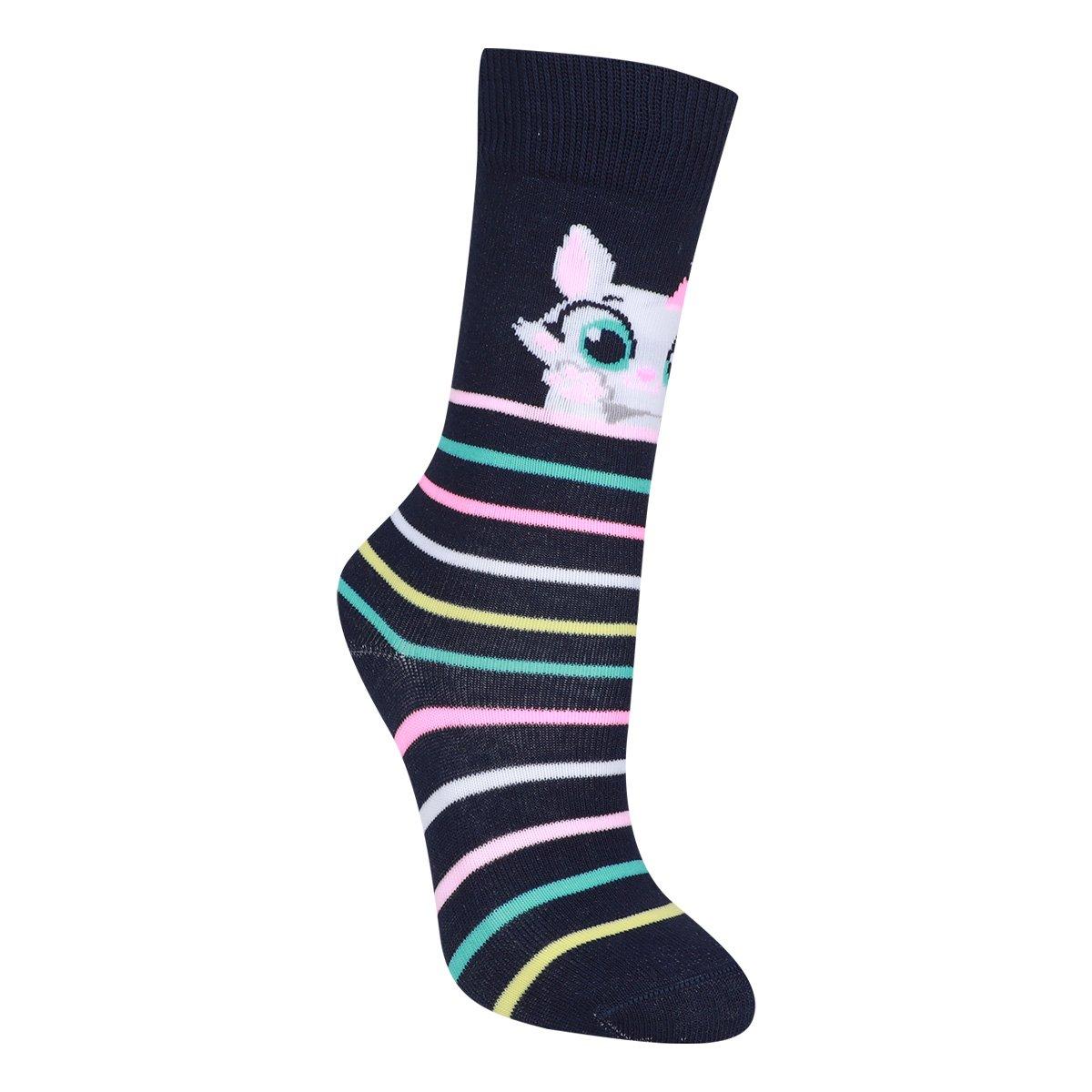 Meia Infantil Puket 3/4 Casual Menina - 1