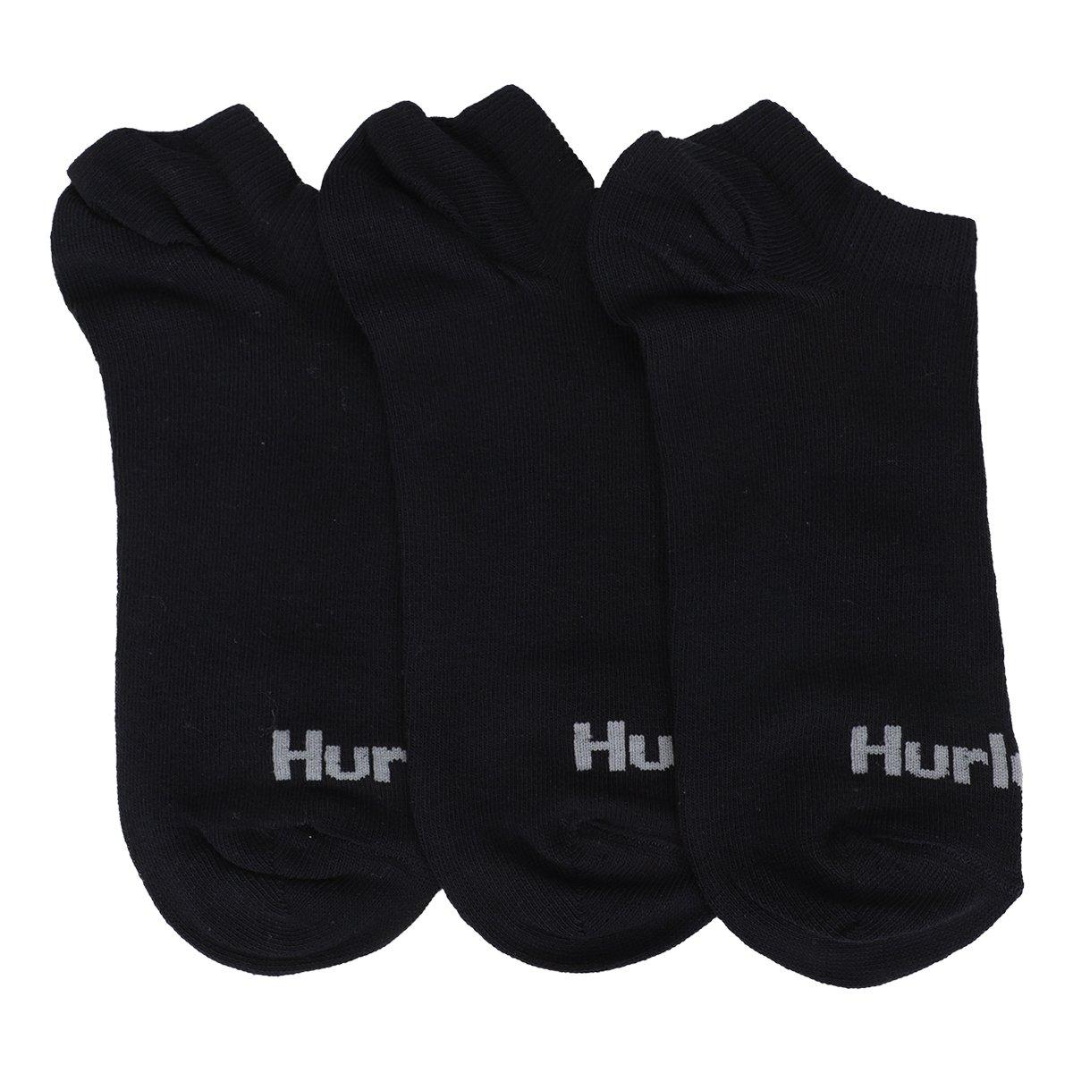 Kit Meia Hurley Casual Masculina - 3 Pares - 2