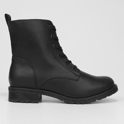Bota Coturno Cano Curto Mooncity Básico Feminino