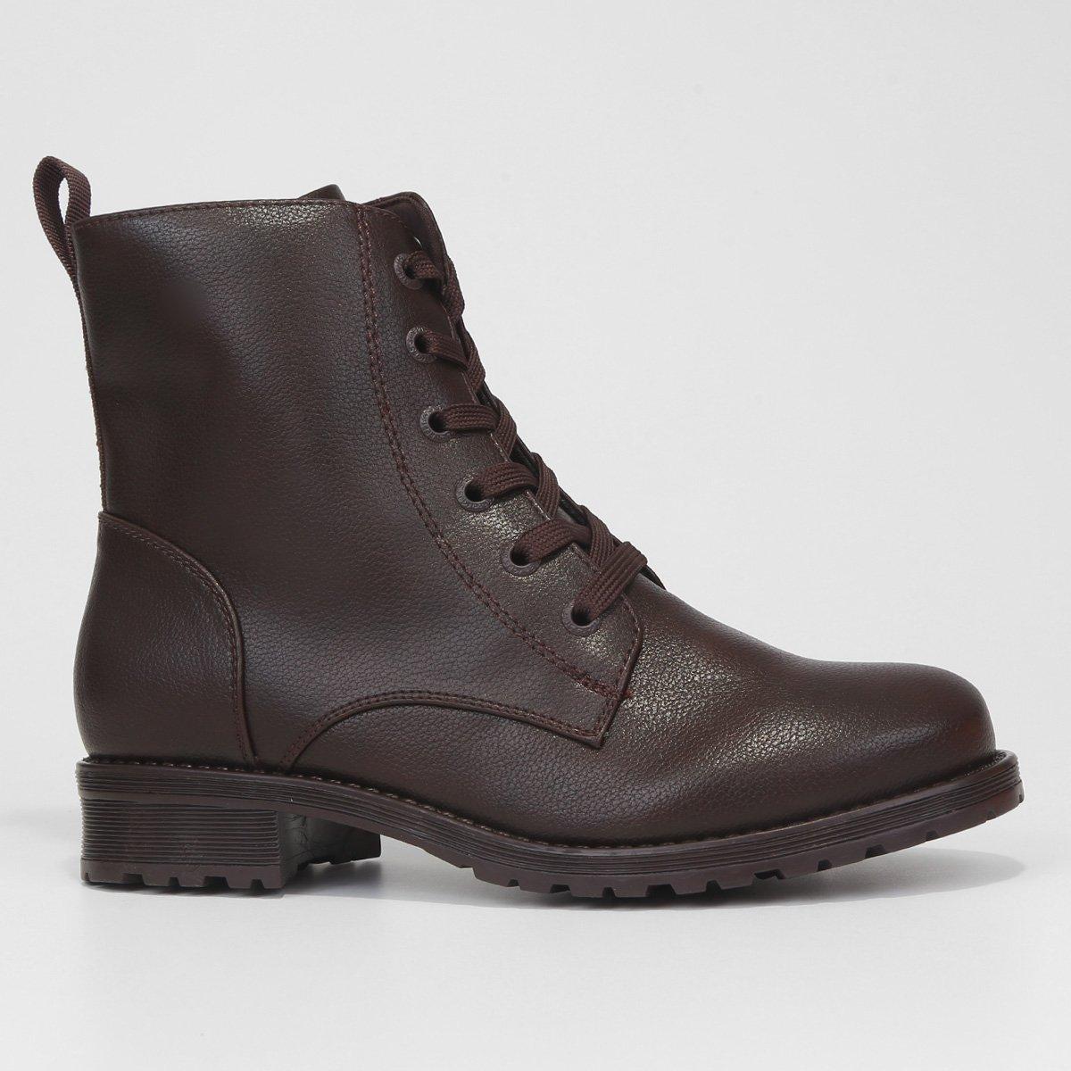 Bota Coturno Cano Curto Mooncity Básico Feminino - 3