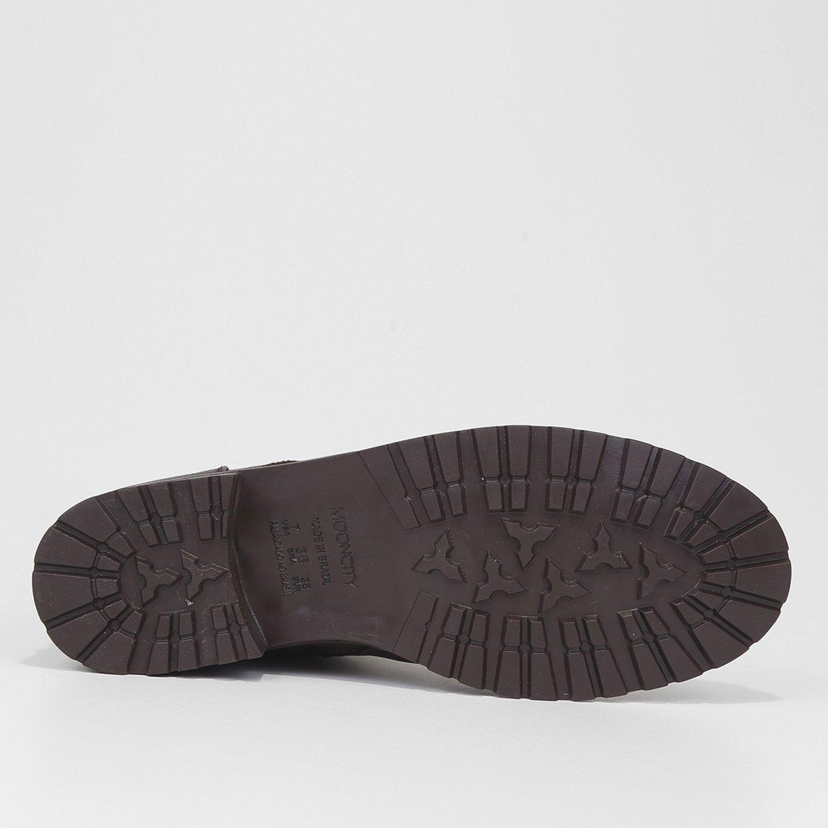 Bota Coturno Cano Curto Mooncity Básico Feminino - 6