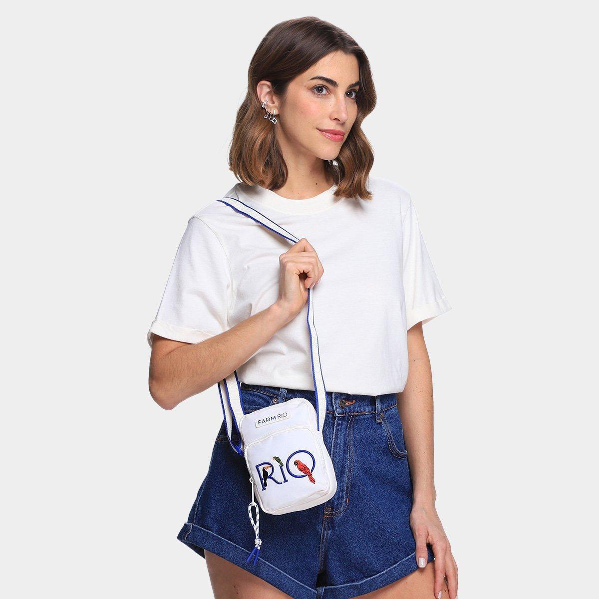 Kit Shoulder Bag Farm Da Gema Rio + Garrafa Térmica - 2