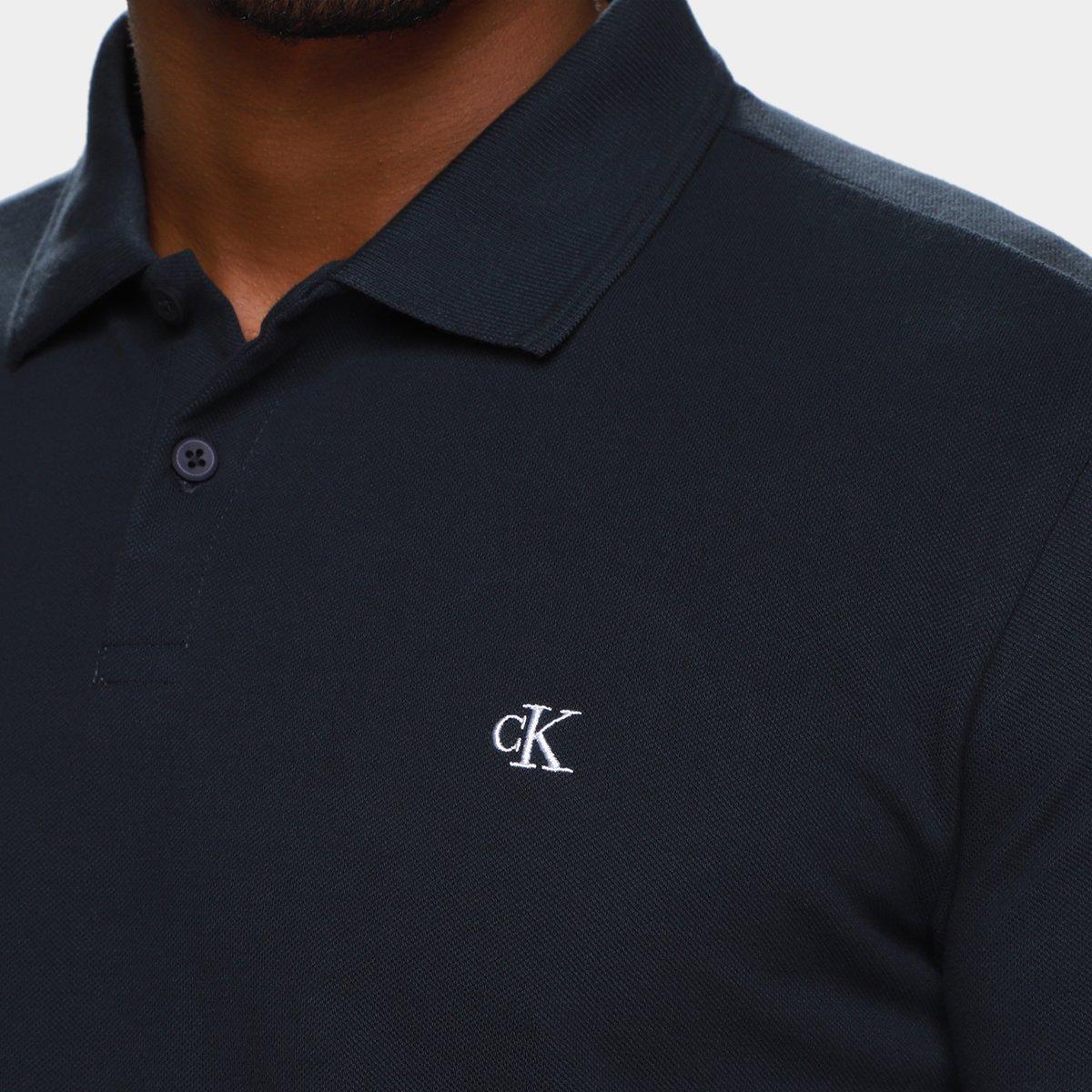 Camisa Polo Calvin Klein Logo Bordado Masculino - 3