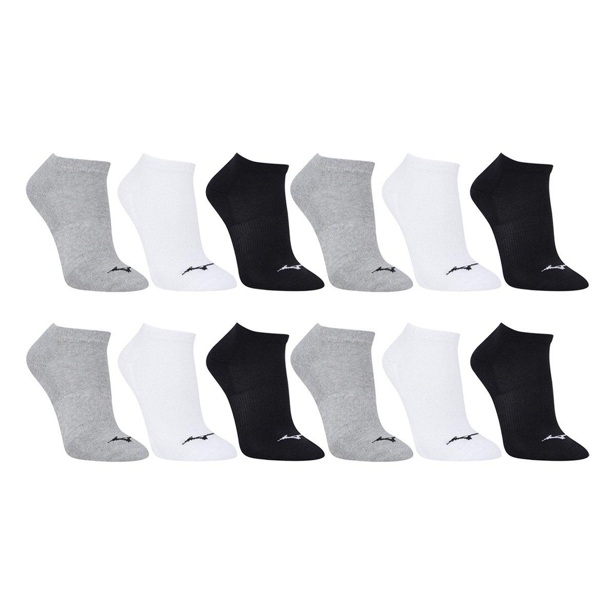 Kit Meia Cano Curto Mizuno Casual - 12 Pares - 1