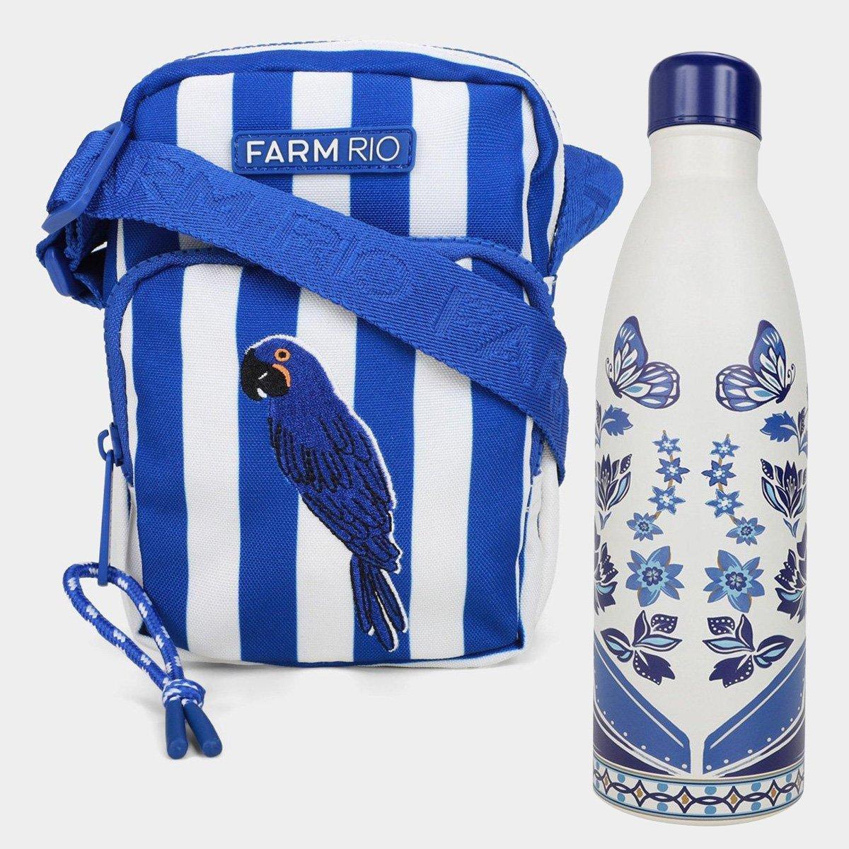 Kit Shoulder Bag Farm Da Gema Arara + Garrafa Térmica - 1
